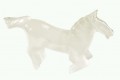 Koń z białego onyksu - mała figurka z Meksyku - dł. 11cm (praca ze snami, aktywacja wyższych czakr, inspiracja)